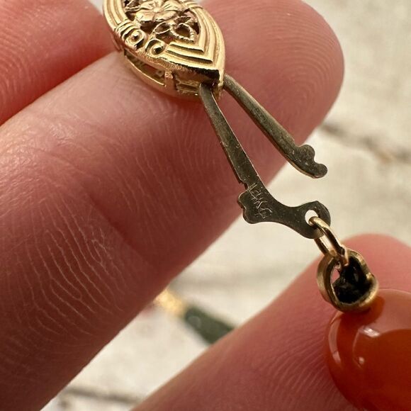 Vintage 14k Gold Balls With Hand Knotted Jade Beads Necklace - Picture 9 of 12